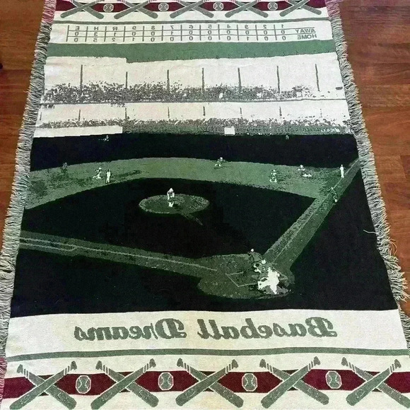 Vintage Baseball Tapestry Throw - Picture 4 of 4